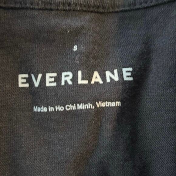 Everlane Men’s Size S The Premium Weight Baseball Tee Shirt Jersey Black - Picture 4 of 5
